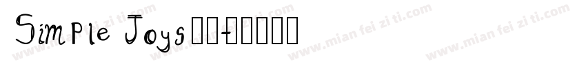 Simple Joys 字体字体转换
